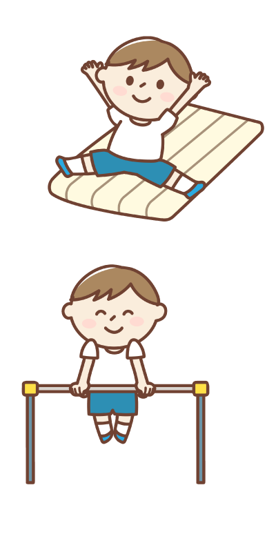 石森体育指導研究会ちびっ子スポーツクラブでは体操を通して園児の体の成長をお手伝いしています